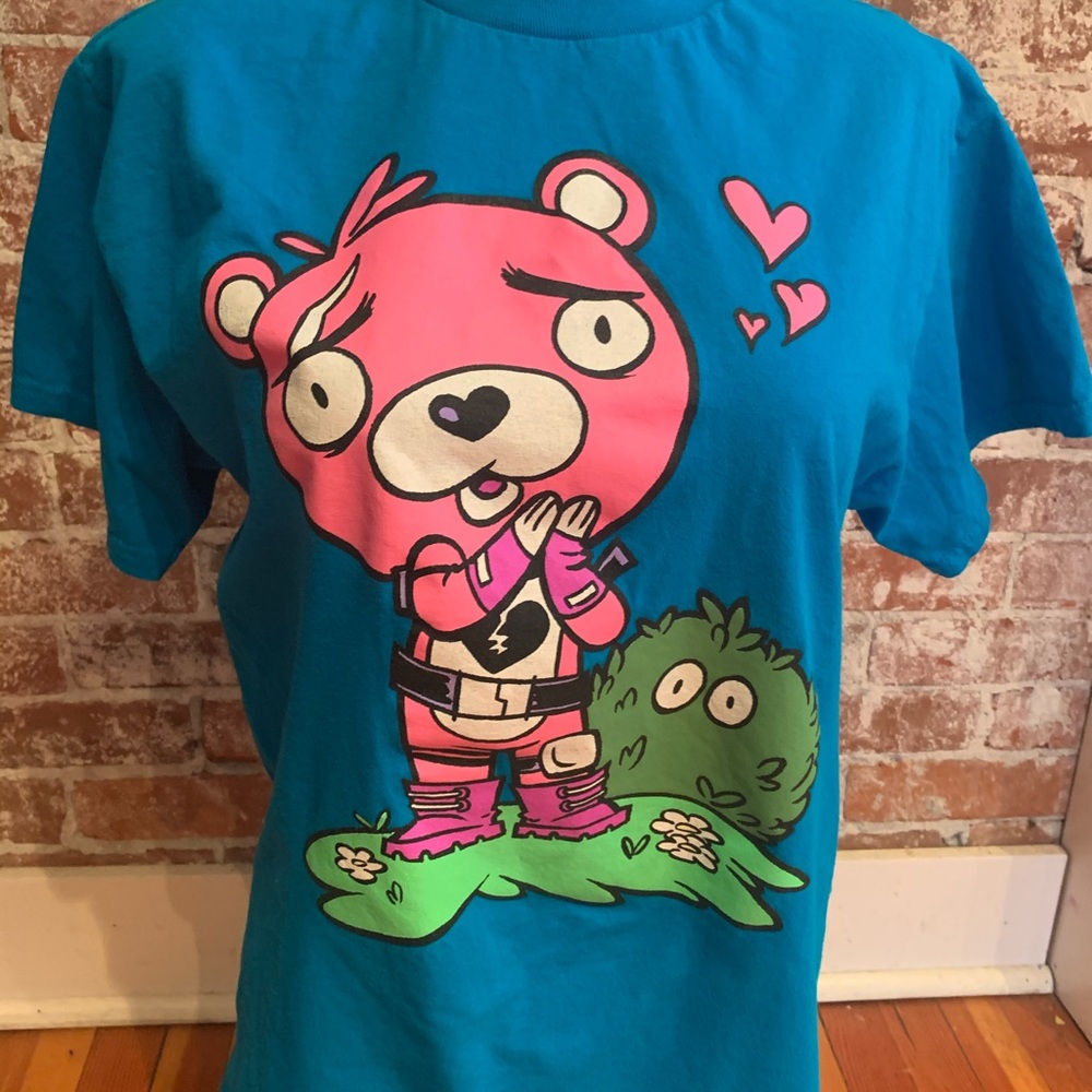 Fortnite cuddle leader love bear T-shirt